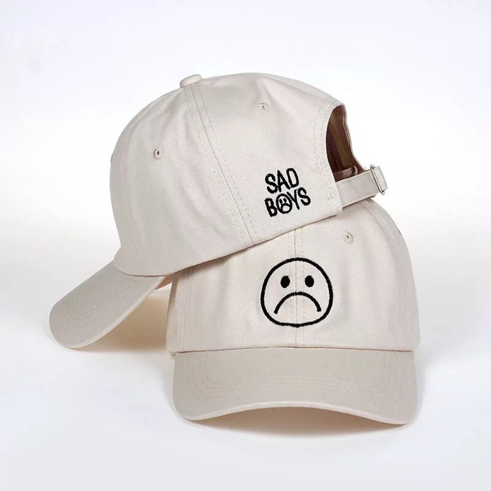 Sad Boys Baseball Cap (Beige) - Picture 1 of 4